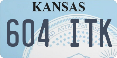KS license plate 604ITK