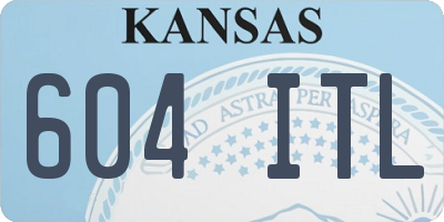 KS license plate 604ITL