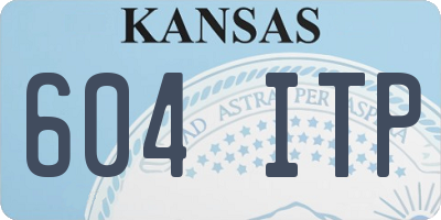 KS license plate 604ITP