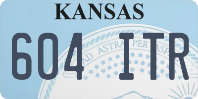 KS license plate 604ITR