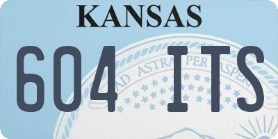 KS license plate 604ITS