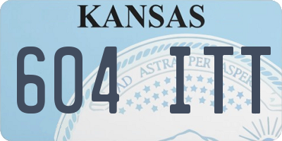KS license plate 604ITT