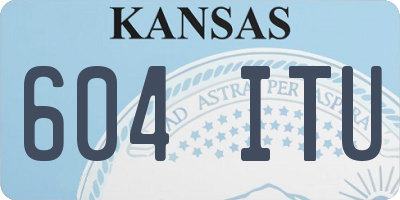 KS license plate 604ITU