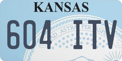 KS license plate 604ITV