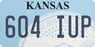 KS license plate 604IUP