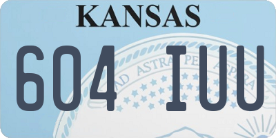 KS license plate 604IUU