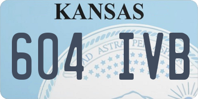 KS license plate 604IVB