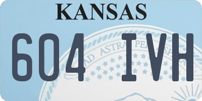 KS license plate 604IVH