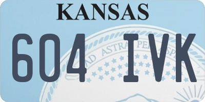 KS license plate 604IVK