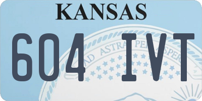KS license plate 604IVT