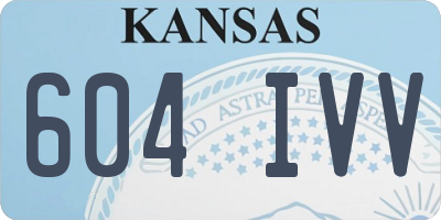 KS license plate 604IVV