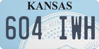 KS license plate 604IWH