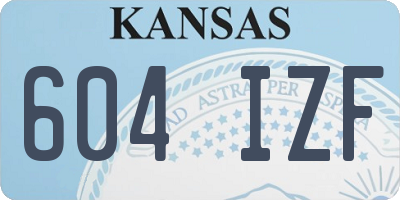 KS license plate 604IZF