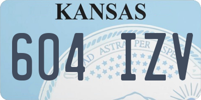 KS license plate 604IZV