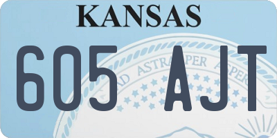 KS license plate 605AJT