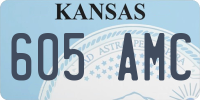 KS license plate 605AMC