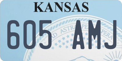KS license plate 605AMJ