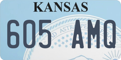 KS license plate 605AMQ