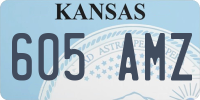 KS license plate 605AMZ
