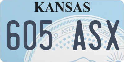 KS license plate 605ASX