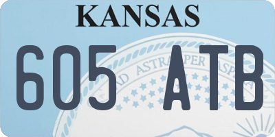 KS license plate 605ATB