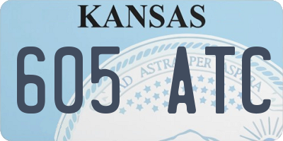 KS license plate 605ATC