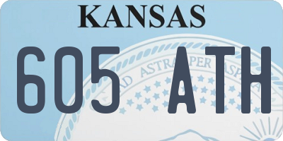 KS license plate 605ATH