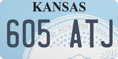 KS license plate 605ATJ