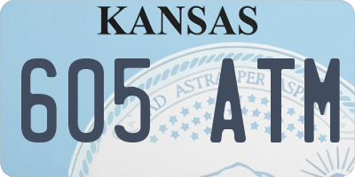 KS license plate 605ATM
