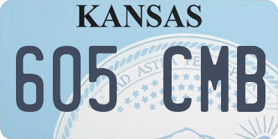 KS license plate 605CMB
