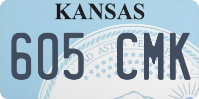 KS license plate 605CMK