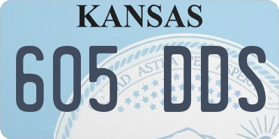 KS license plate 605DDS