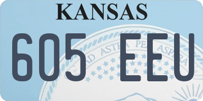 KS license plate 605EEU