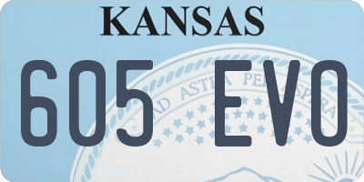 KS license plate 605EVO