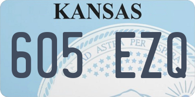 KS license plate 605EZQ