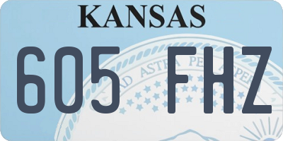 KS license plate 605FHZ