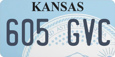 KS license plate 605GVC
