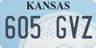 KS license plate 605GVZ