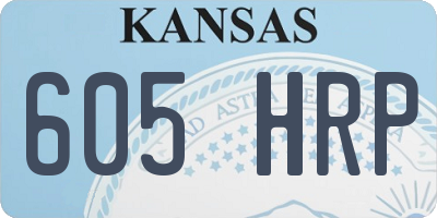 KS license plate 605HRP