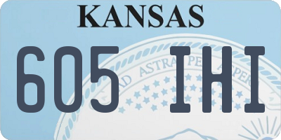 KS license plate 605IHI