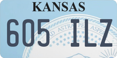 KS license plate 605ILZ