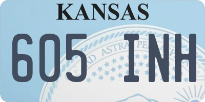 KS license plate 605INH