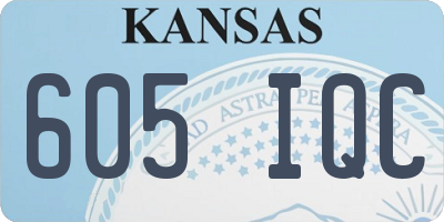KS license plate 605IQC
