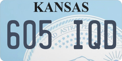 KS license plate 605IQD