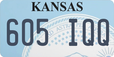 KS license plate 605IQQ