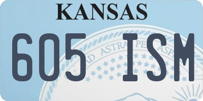 KS license plate 605ISM