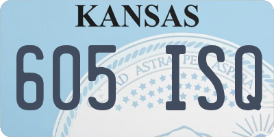 KS license plate 605ISQ