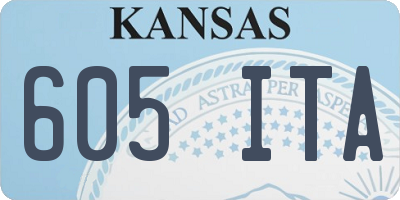 KS license plate 605ITA