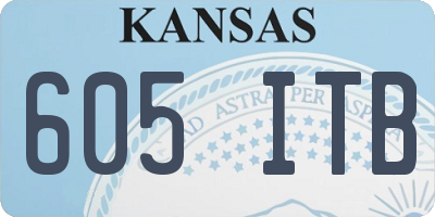 KS license plate 605ITB