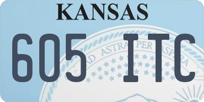 KS license plate 605ITC